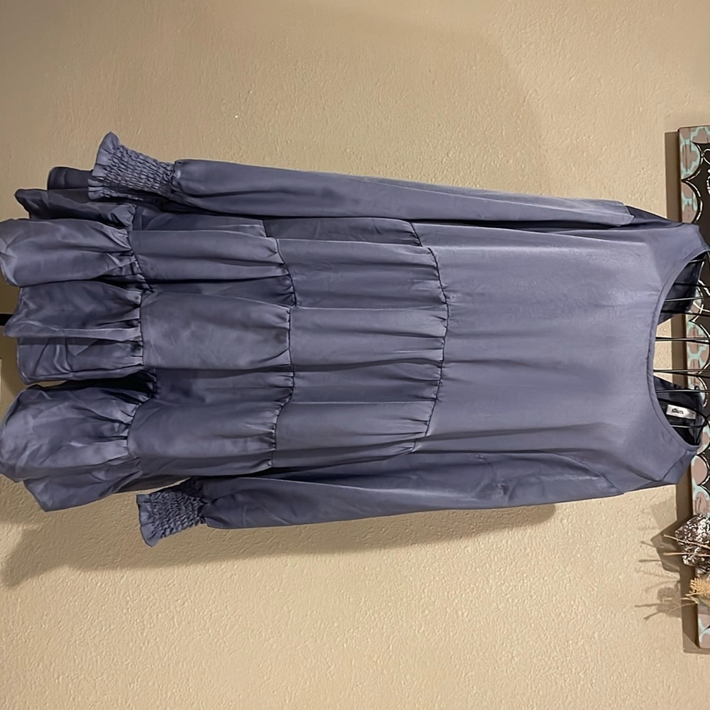 Glam brand Boutique dress. Size Large. Slate blue/gray